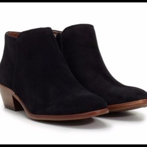 Sam Edelman Petty Ankle Boots - Black Suede